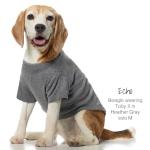 Pet Passion Toby II - The Perfect Tee, 3 Pack Short Sleeve Pet T-Shirt 100% Organic Cotton Tees Clothes for Small, Medium, Large Dogs​​, Gray Ombre, Small (10-25 lbs)
