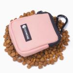 COOWONE Dog Treat Pouch Pocket Sized Pet Puppy Training Pouch for Dog Training Behavior Aids, Waterproof Nylon Fabric Dog Poop Bag Holder, Hands Free Dog Walking Bag with Metal Carabiner (Pink)