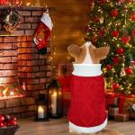GOYOSWA Dog Christmas Sweater Knitted Turtleneck Dog Sweater Warm Christmas Outfit Clothes for Small Medium Large Dogs Pets (Red, Large)