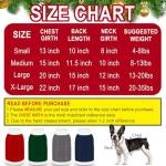 GOYOSWA Dog Christmas Sweater Knitted Turtleneck Dog Sweater Warm Christmas Outfit Clothes for Small Medium Large Dogs Pets (Red, Large)
