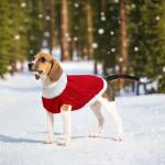 GOYOSWA Dog Christmas Sweater Knitted Turtleneck Dog Sweater Warm Christmas Outfit Clothes for Small Medium Large Dogs Pets (Red, Large)