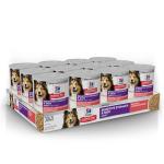 Hill's Science Diet Sensitive Stomach & Skin, Adult 1-6, Stomach & Skin Sensitivity Support, Wet Dog Food, Salmon & Vegetables Loaf, 12.8 oz Can, Case of 12