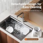 5L/21 Cup Automatic Cat Feeder, Timed Cat Dry Food Dispenser, Automatic Pet Feeders Dual Power Supply, 6 Meal Programmable 1-20 Portion Cats Feeder, Auto Dog Feeders,Pet Food Dispenser for Cats, Puppy