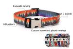 Dog Collar and Leash Set, Quick Release Buckle Soft Durable Print Puppy Collars Adjustable for Small Medium Large Pet Male Dogs Boy Cat Rhombus L
