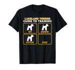 Pupbeats Lakeland Terrier Store Lakeland Terrier Dog Pattern T-Shirt | Funny Guide To Training T-Shirt