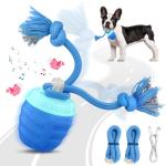 HVUATQ Interactive Dog Toys - 2025 Upgraded Motion Activated Balls for Medium/Large Dogs, Automatic Moving Dogs Toy Wicked Ball for Boredom, Interactive Dog Ball to Keep Them Busy(Blue)