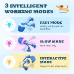 HVUATQ Interactive Dog Toys - 2025 Upgraded Motion Activated Balls for Medium/Large Dogs, Automatic Moving Dogs Toy Wicked Ball for Boredom, Interactive Dog Ball to Keep Them Busy(Blue)