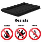 MidWest Homes for Pets Intermediate QuietTime MAXX Ultra-Rugged Dog Bed, Water & Odor Resistant, Bolstered Edge, Non-Slip Bottom, Fits 36-inch Crates, Black