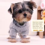 Dog Sweaters for Small Dogs, Soft Fleece Puppy Sweater, Warm Winter Dog Clothes, XXS Pet Sweaters for 1-3 lbs Teacup Toy Chihuahua Yorkie Pet Outfit Apparel, Light Grey