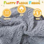 Dog Sweaters for Small Dogs, Soft Fleece Puppy Sweater, Warm Winter Dog Clothes, XXS Pet Sweaters for 1-3 lbs Teacup Toy Chihuahua Yorkie Pet Outfit Apparel, Light Grey