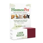 HomeoPet Liver Rescue, Safe and Natural Liver-Support Supplement for Cats, Dogs, and Other Small Animals, 15 Milliliters