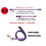 Cat Collars with Bell Leash Set, Nylon Basic Reflective Puppy Collar Boy Girls Paw Print for XXS Xs Small Dog Kitten Pet Animal Tiny,Grey