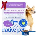Native Pet WonderGland - Dog Anal Gland Treatment Using Fiber for Dogs - Prevents Scooting for Dogs Anal Gland Supplement Including Dog Gut Health Probiotics for Anal Gland Support - 60 Scoops