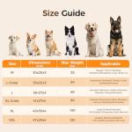 Orthopedic Dog Bed for Large Dog, Waterproof Pet Bed for Crate,Non-Slip Bottom and Egg-Crate Foam with Removable Washable Cover Crate Bed,Cream,35"x22"x3"