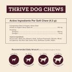 Hemp Well Thrive Chews for Dogs – Support Hip, Joint, and Heart Health, Promotes Immune and Skin Health, Organic. – 8 Count