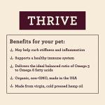 Hemp Well Thrive Chews for Dogs – Support Hip, Joint, and Heart Health, Promotes Immune and Skin Health, Organic. – 8 Count