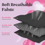 rabbitgoo Dog Harness Small Sized and Leash Set, Step-in Breathable Pet Harness, Soft Walking Reflective Puppy Vest for Small Dogs, Black & Rose Red, S