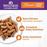 Wellness Complete Health Sliced Adult Wet Cat Food, Natural, Protein-Rich, Grain Free, 5.5 Ounce, 24 Pack, (Chicken Entrée)