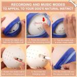 BABORUI Interactive Dog Toys Pig, Jumping Squeaky Dog Toys with Recording and Music Modes, Rechargeable Moving Dog Chew Toys for Small/Medium/Large Dogs to Keep Them Busy(Blue Pig)