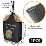 INKNOTE Hay Bag Hanging Goat Feeder Tote Premium Oxford Cloth with Metal Ring and Adjustable Strap for Horses Donkeys Cows Alpacas Ostriches or Other Animals Black