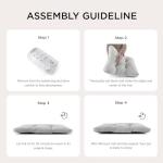 Bedsure Washable XL Dog Bed for Crate for Extra Large Dogs, Comfort Fluffy Plush Pet Pillow Bed Kennel Pad with Non-Slip Bottom, Machine Washable Pet Sleeping Mat, 41"x27", Gray