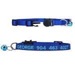 Personalized Embroidered Nylon Cat Collar with Bell