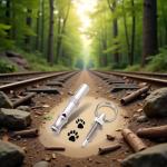 Silver Adjustable Ultrasonic Dog Whistle,Portable Whistle Pet Whistle Supersonic Whistle Dog Whistles for Pet Training，Training and Behavior Aids，Dog Whistles