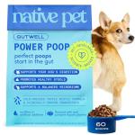 GutWell Power Poop - Digestive Enzymes & Fiber for Dogs - Dog Fiber Supplements Help with Diarrhea Relief, Upset Stomach, Pet Gas & Gut Health with Targeted Triple-Biotic Blend & M-Fiber - 60 Scoops