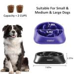 YINEYA 2PCS Slow Feeder Dog Bowls, Pet Supplies That Slow Down Eating, Pet Food Bowls, Maze Dog Puzzle Feeder for Medium Breed