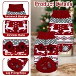 GOYOSWA Cat Christmas Sweater Pet Winter Warm Coat Pajamas Reindeer Snowflake Knitwear Cat Sweater for Cats Kitty Puppy (Reindeer, S)