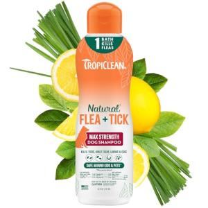 TropiClean Max Strength Flea & Tick Shampoo for Dogs
