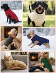 Dog Sweaters for Small Medium Large Dogs Cats, Soft Warm Turtleneck Pullover Solid Cable Knit Fleece Stretch Pet Clothes,Classic Fuzzy Coat for Puppy Girl Boys for Fall Winter Cold Weather