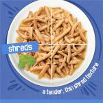 Purina Friskies Wet Cat Food Variety Pack, Shreds With Beef, Turkey and Cheese Dinner, Chicken and Salmon Dinner, and With Ocean Whitefish and Tuna - 48 ct. Can