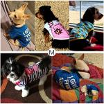 SATINIOR 6 Pcs Dog Clothes Printed Doggie Shirts Puppy T-Shirts Cute Pet Cotton Clothes Doggie Shirt for Small Medium Dog Apparel Summer Christmas(M)