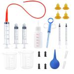 Kitten Bottle Feeding Kit, Pet Bottle, Silicone Nipples, 10 FR Feeding Tube, Pet Pill Shooter, Aspirator Bulb, Small Animal Feeding Supplies, for Tiny Animal, Kitten, Puppy, Rabbit, Squirrels