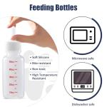 Kitten Bottle Feeding Kit, Pet Bottle, Silicone Nipples, 10 FR Feeding Tube, Pet Pill Shooter, Aspirator Bulb, Small Animal Feeding Supplies, for Tiny Animal, Kitten, Puppy, Rabbit, Squirrels