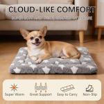 Dog Bed Mat - Dog Crate Pad - Reversible Dog Mat for Pet Comfort - Soft Bed Crate Pads with Dual-Sided Design for All Seasons - Durable, Machine Washable Mat for Crates, Travel, and Home