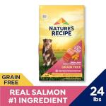 Nature’s Recipe Grain Free Salmon, Sweet Potato & Pumpkin Recipe Dry Dog Food, 24 lb. Bag
