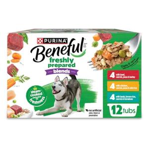 Purina Beneful High Protein, Gravy Wet Dog Food Variety Pack, Chopped Blends - (Pack of 12) 10 oz. Tubs