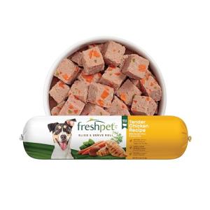 Freshpet Fresh Dog Food, Slice & Serve Roll, Tender Chicken Recipe, 6 lb.