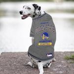 Pets First NBA Licensed Hoodies & T-shirt for Dogs & Cats, Golden State Warriors, Small