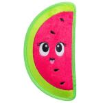 Outward Hound Tough Skinz Durable Squeaky Dog Toy with Two Tough Layers, Watermelon, Red, Medium