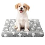 Dog Bed Mat - Comfortable Kennel Pad, Multi-Purpose Crate Bed for Dogs & Cats, Soft Support (Gray, S(24 * 18 * 1.5))