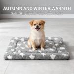 Dog Bed Mat - Comfortable Kennel Pad, Multi-Purpose Crate Bed for Dogs & Cats, Soft Support (Gray, S(24 * 18 * 1.5))