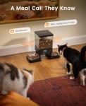 oneisall Automatic Cat Feeder for 2 Cats, 20 Cups/5L Automatic Cat Food Dispenser for Small Pets Indoor, Timed Cat Feeder for Dry Food