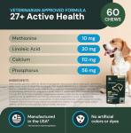 VetriScience Veterinary Strength 27+ Active Health Chews - Comprehensive Dog Multivitamin for Dog Health & Wellness - Digestive Support - Duck Flavor - 60 Count