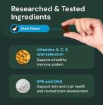 VetriScience Veterinary Strength 27+ Active Health Chews - Comprehensive Dog Multivitamin for Dog Health & Wellness - Digestive Support - Duck Flavor - 60 Count