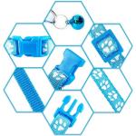 Black XS Dog Collar with Bell Leash Set, Cat Collars Puppy Collar Nylon Soft Adjustable Buckle for XXS XSmall Extra Small Tiny Boy Girl Pets Female Male Kitten Yorkie Teacup Chihuahua X-Small