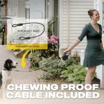 Fida Retractable Dog Leash, 16 ft Dog Walking Leash for Small Dogs up to 26 lbs, 360° Tangle Free, Black