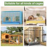 LUAVIARU Upgrades Rabbit Hay Feeder - Guinea Pig Hay Feeder - Metal Frame Hay Rack with Adjustable Hook - Less Wasted - for Guinea Pigs - Chinchilla Bunny Cage Accessories - Bunny Feeder